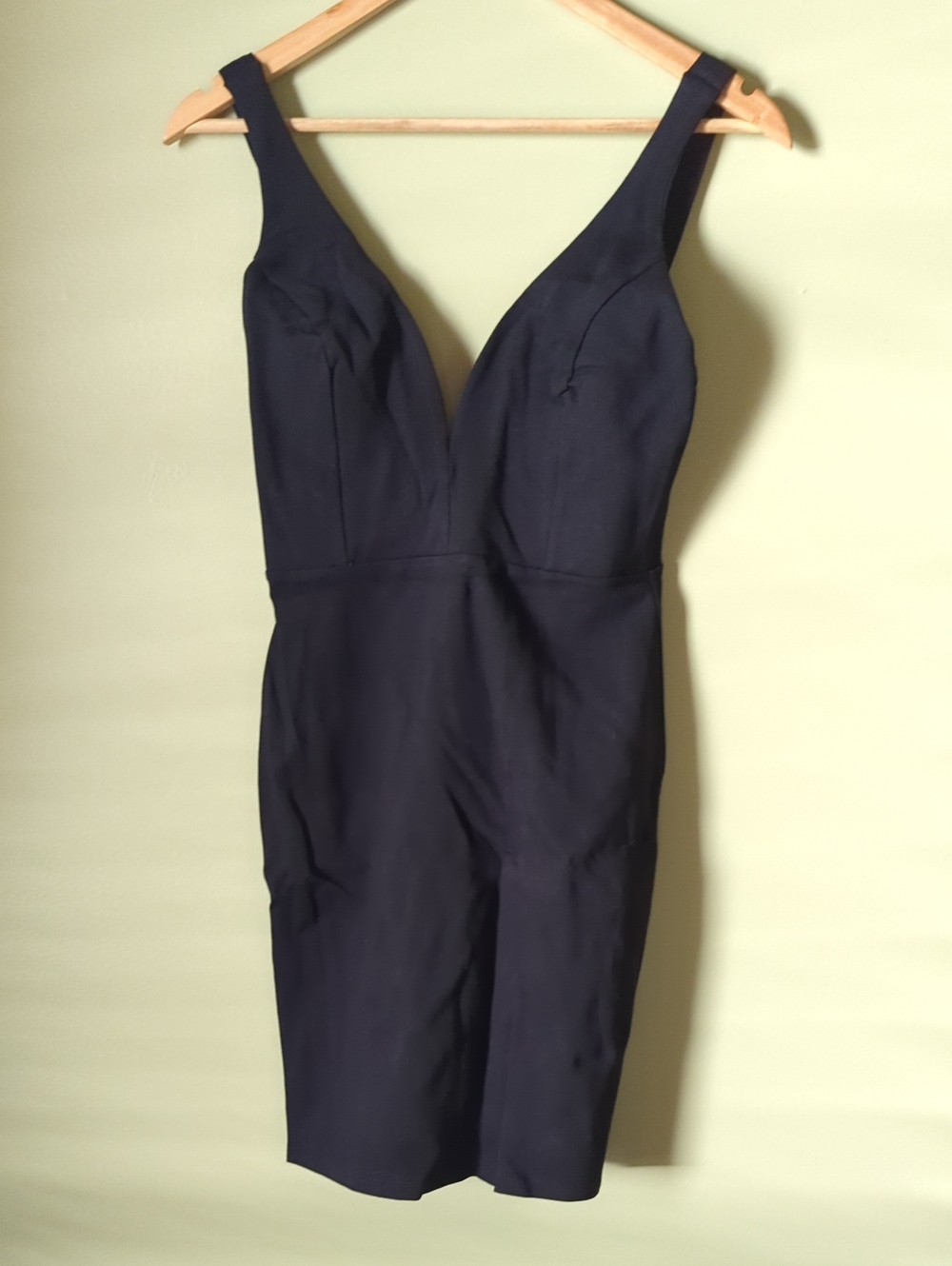 Lulu's Black Deep V Mini Dress (Little Black Dress)